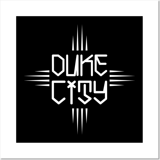 Duke City Badge Tee Wall Art by Bryan Gee Designs LLC